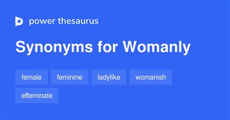 womanly synonyms